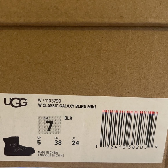 ugg w classic galaxy bling mini Sz 7 - Picture 4 of 4